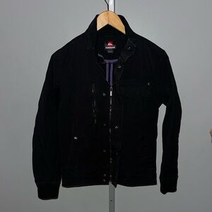 Quiksilver Full-Zipper Jacket w/ Buttons Men’s Small - Black